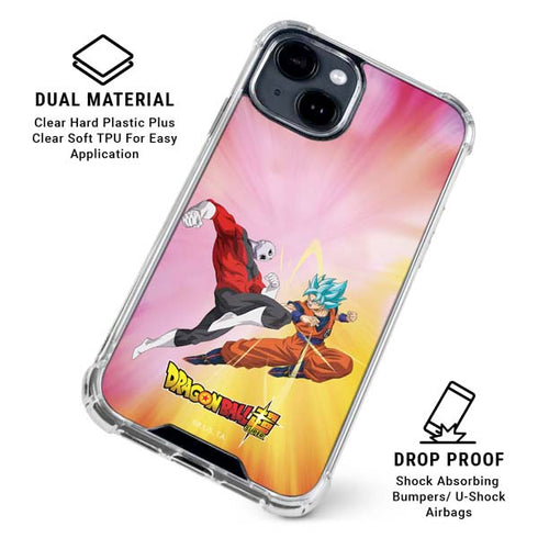 Dragon Ball Super Goku vs Jiren Fate of the Universe iPhone 15 Clear Case